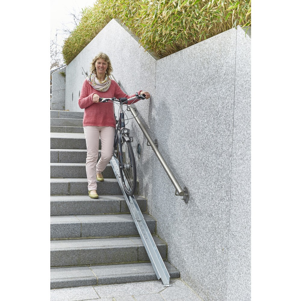 Produktabbildung Nr. 7: MOTTEZ Fahrradrampe für Treppen - Erweiterungsteil