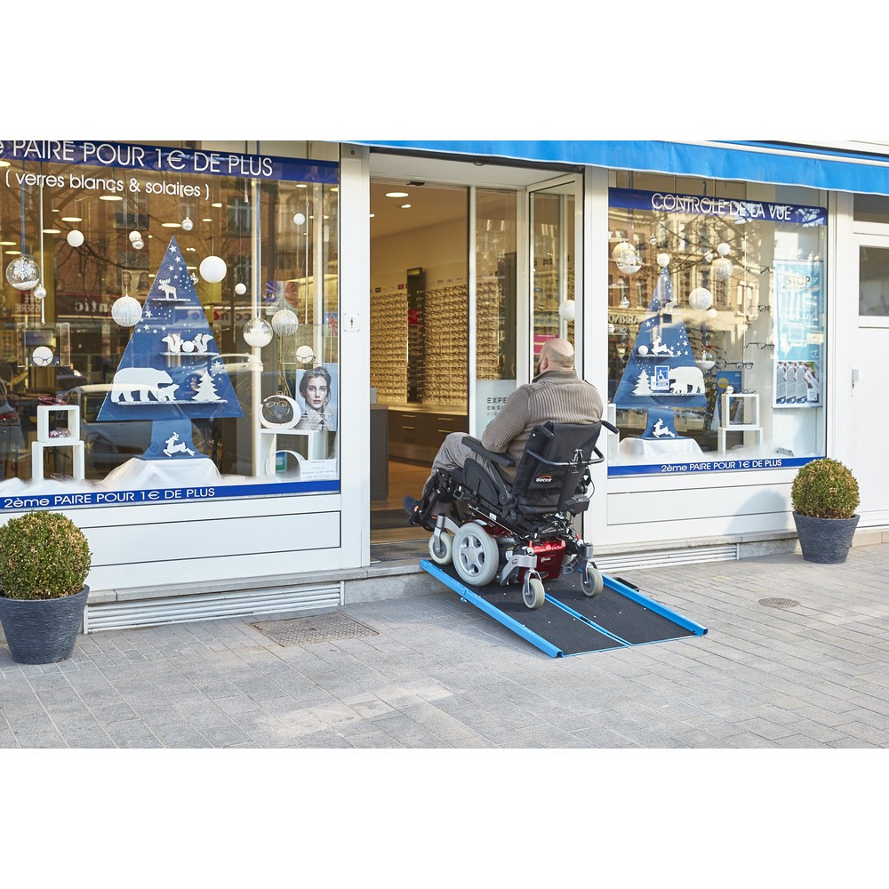 Produktabbildung Nr. 8: MOTTEZ Klappbare Zufahrtrampe in Aluminium, Länge 1.360 mm