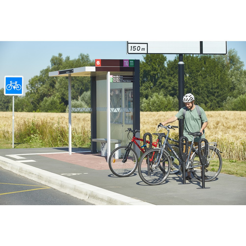 Produktabbildung Nr. 15: MOTTEZ Poteau pour 2 vélos, longueur 260 mm