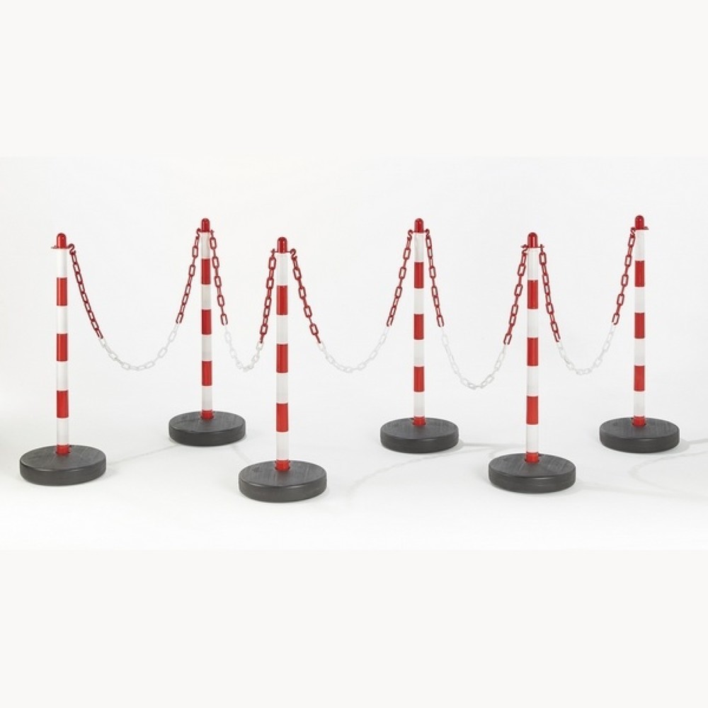 Produktabbildung Nr. 3: MOTTEZ Potelet en plastique sur coupelle ronde, blanc, rouge et noir