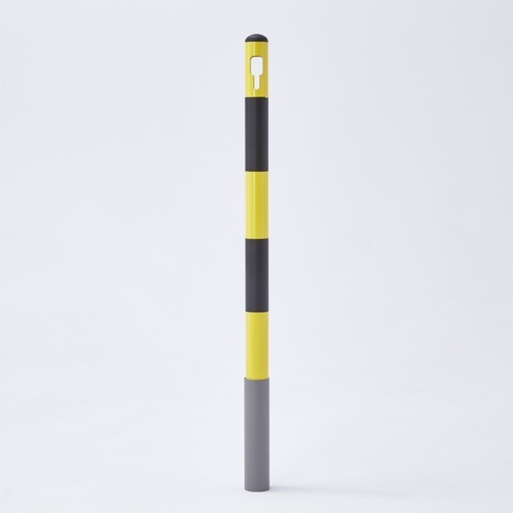 Produktabbildung Nr. 1: MOTTEZ Potelet métallique, hauteur 1 000 mm, jaune-noir