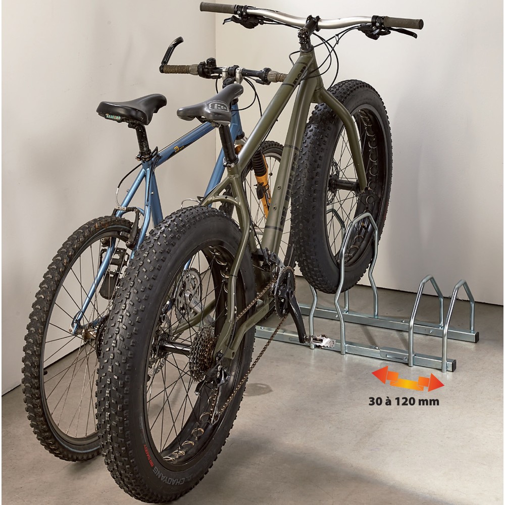 Produktabbildung Nr. 1: MOTTEZ Râtelier à vélos pour 3 vélos sur 2 niveaux FAT BIKE