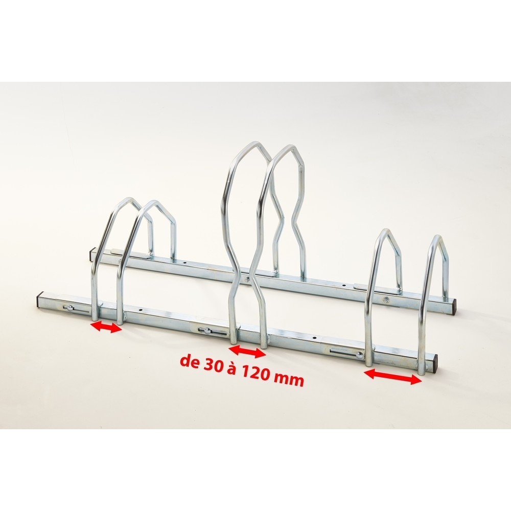 Produktabbildung Nr. 7: MOTTEZ Râtelier à vélos pour 3 vélos sur 2 niveaux FAT BIKE