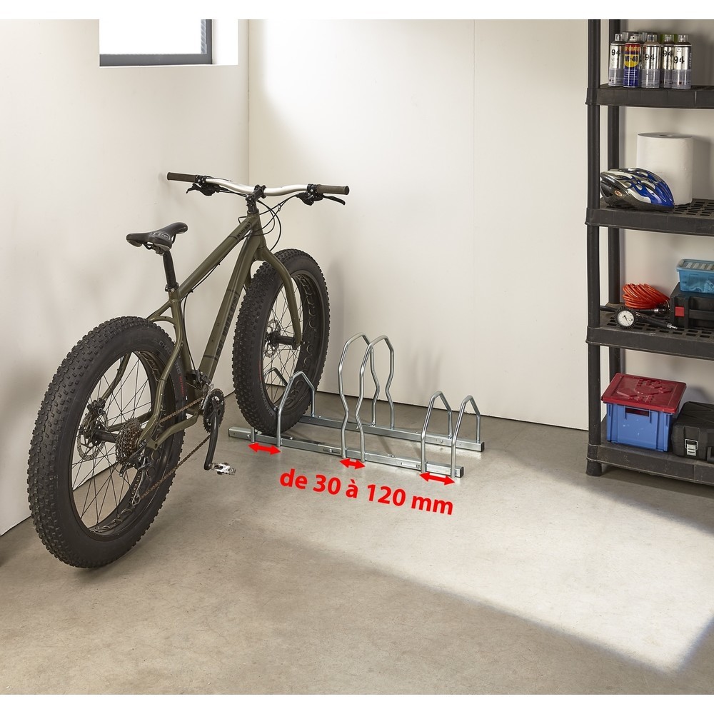 Produktabbildung Nr. 8: MOTTEZ Râtelier à vélos pour 3 vélos sur 2 niveaux FAT BIKE