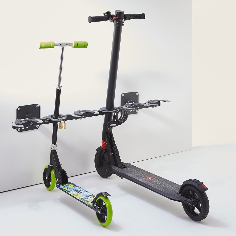 Produktabbildung Nr. 2: MOTTEZ Support mural range trottinettes pour 6 places