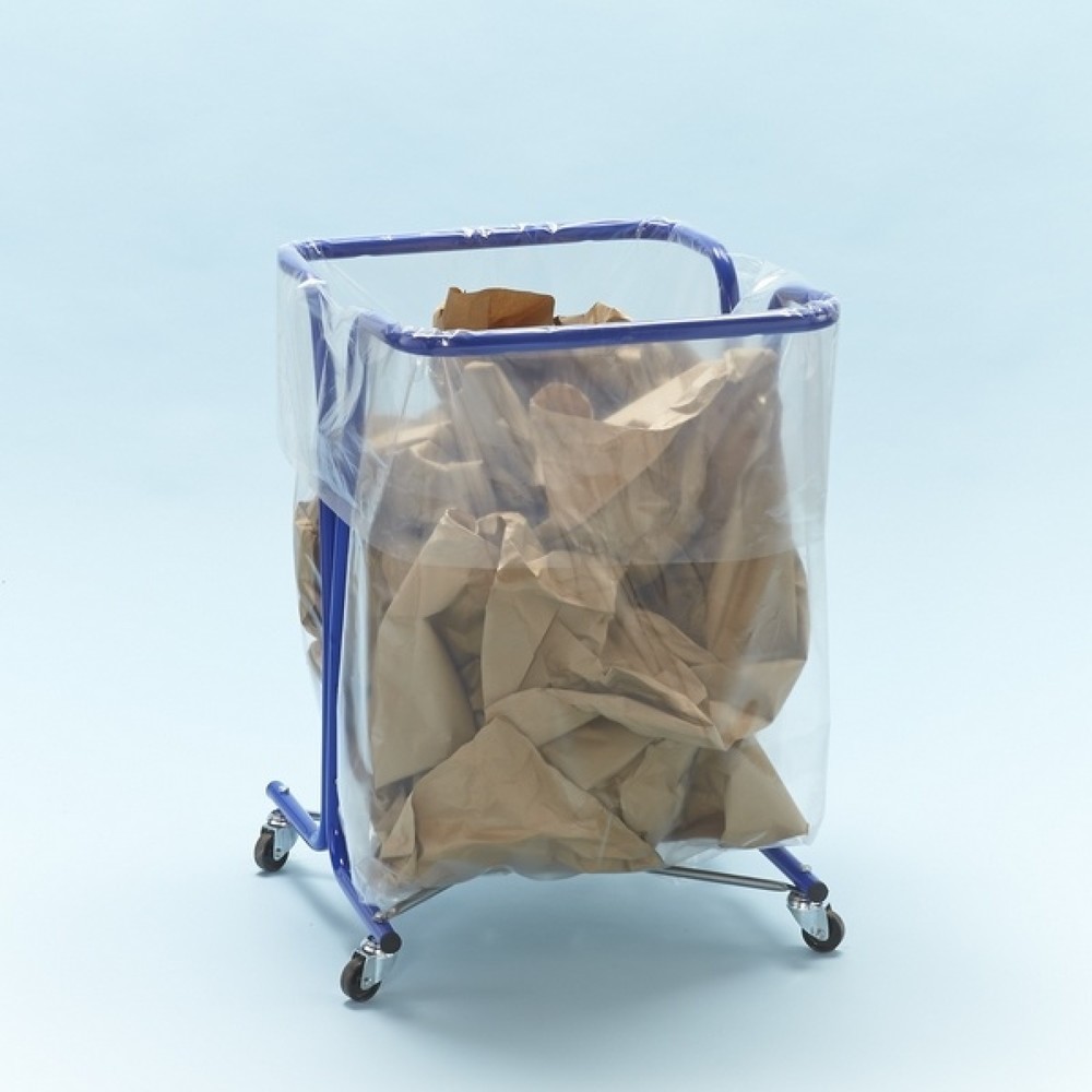 Produktabbildung Nr. 2: MOTTEZ Support pour sacs poubelle 240 litres avec roulettes, bleu