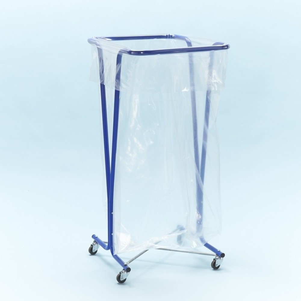 Produktabbildung Nr. 3: MOTTEZ Support pour sacs poubelle 400 litres avec roulettes, bleu
