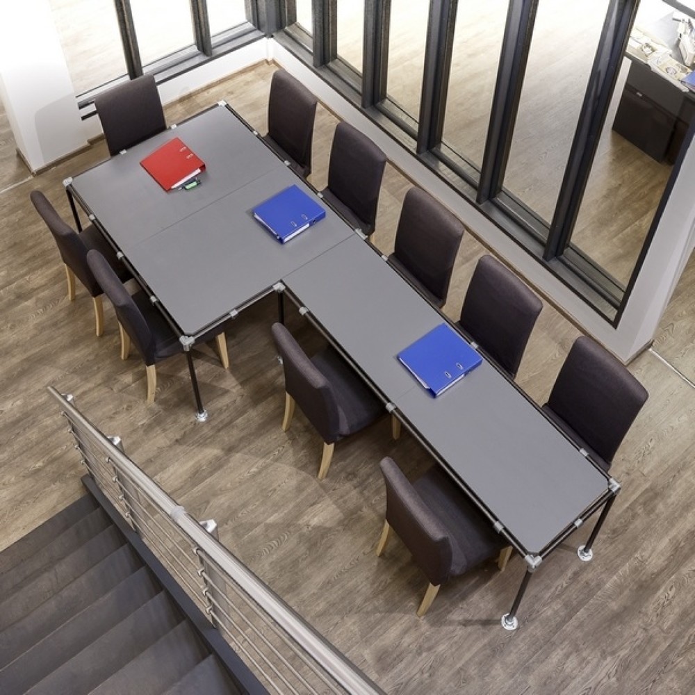 N° de l'image du produit 2 : MOTTEZ Tube, longueur 200 cm pour connecteurs Ø 27 mm, noir