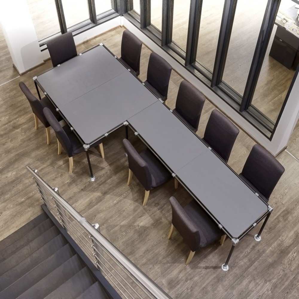 N° de l'image du produit 4 : MOTTEZ Tube, longueur 200 cm pour connecteurs Ø 27 mm, noir