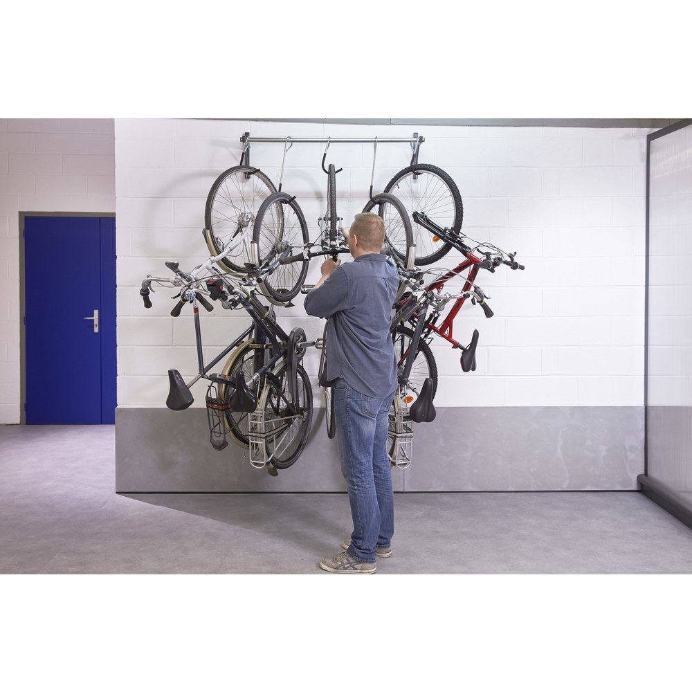 Produktabbildung Nr. 5: MOTTEZ verschiebbarer Wandhalter für 5 Fahrräder