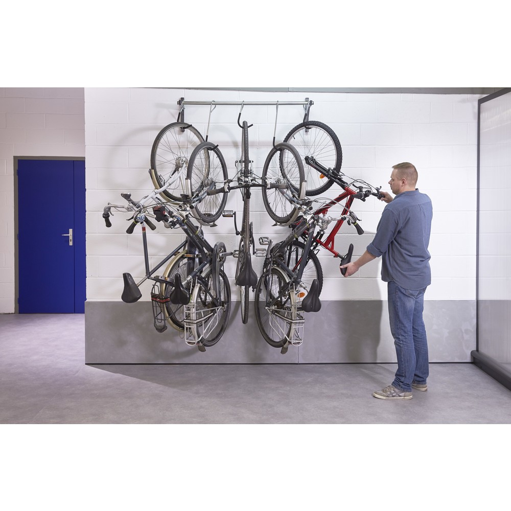 Produktabbildung Nr. 6: MOTTEZ verschiebbarer Wandhalter für 5 Fahrräder