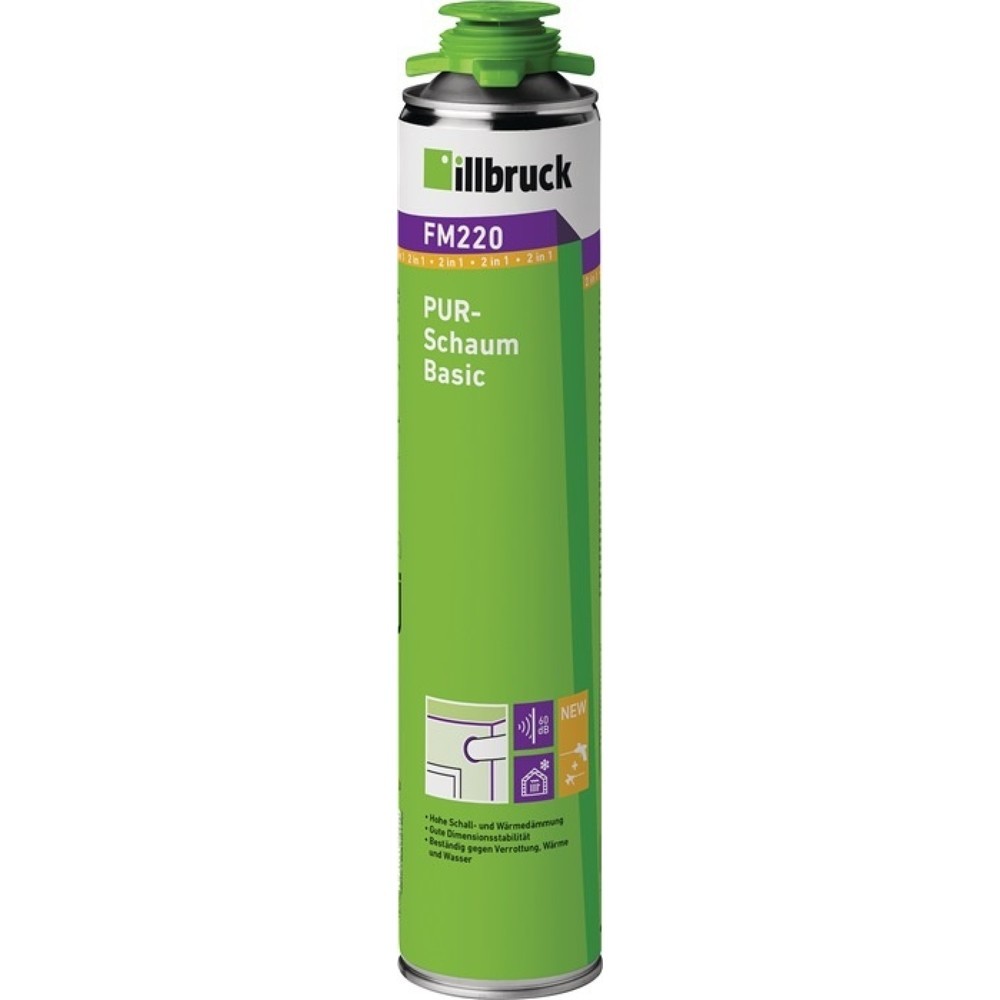 Illustration du produit: Mousse ILBRUCK PUR 1K FM220 500 ml B2 jaune