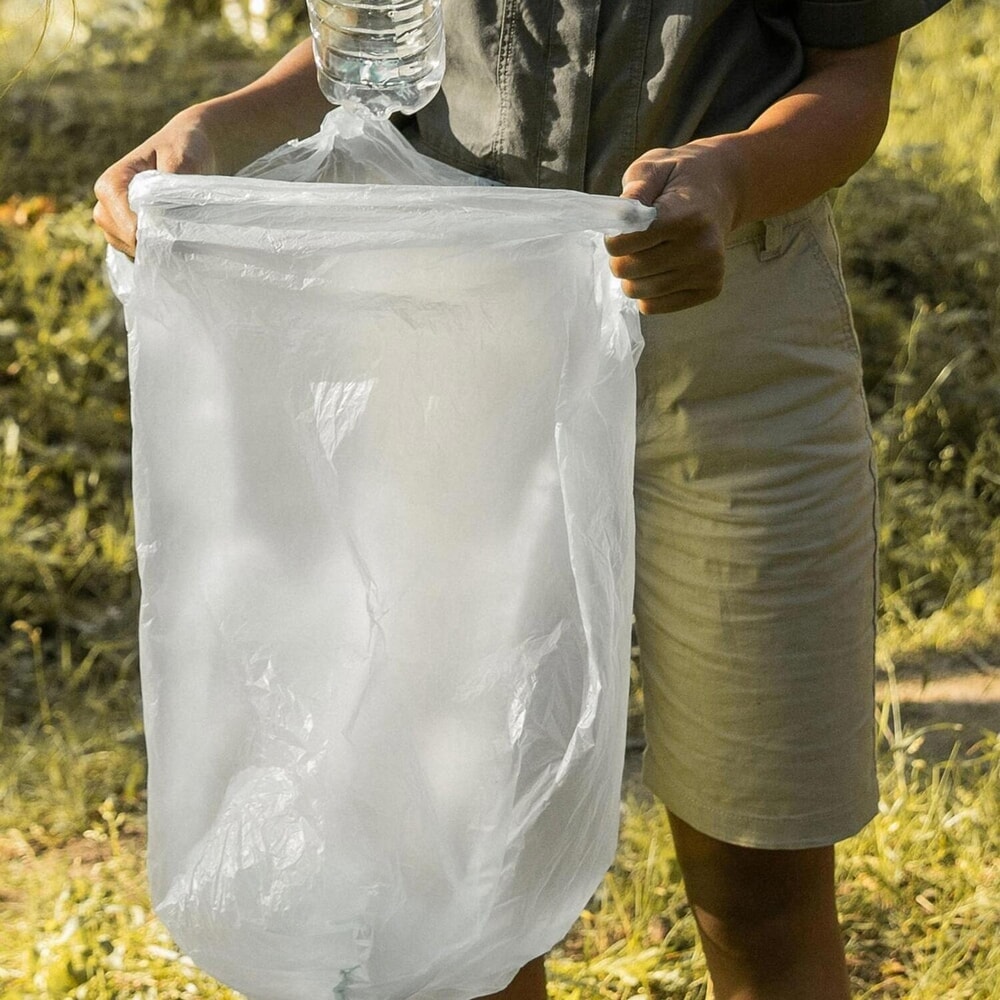 Produktabbildung Nr. 3: Müllbeutel B330/310xL750mm 60l 25 µm weiss 10St./Btl.