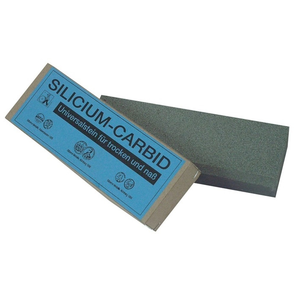 Produktabbildung: MÜLLER Abziehstein L150xB50xH25mm SCg fein/grob grau im Krt