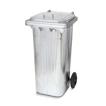Mülltonne aus verzinktem Stahl