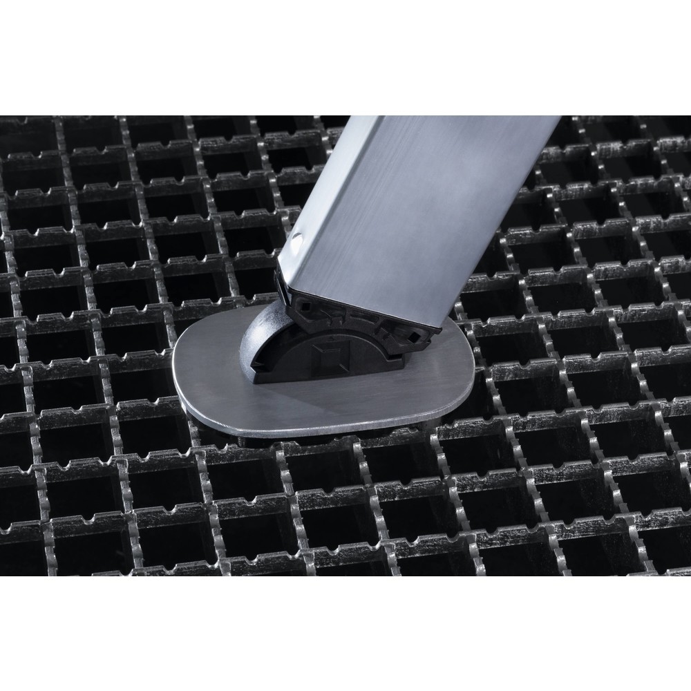 Produktabbildung Nr. 2: Munk Base de montant nivello® pour caillebotis, 126x89 mm