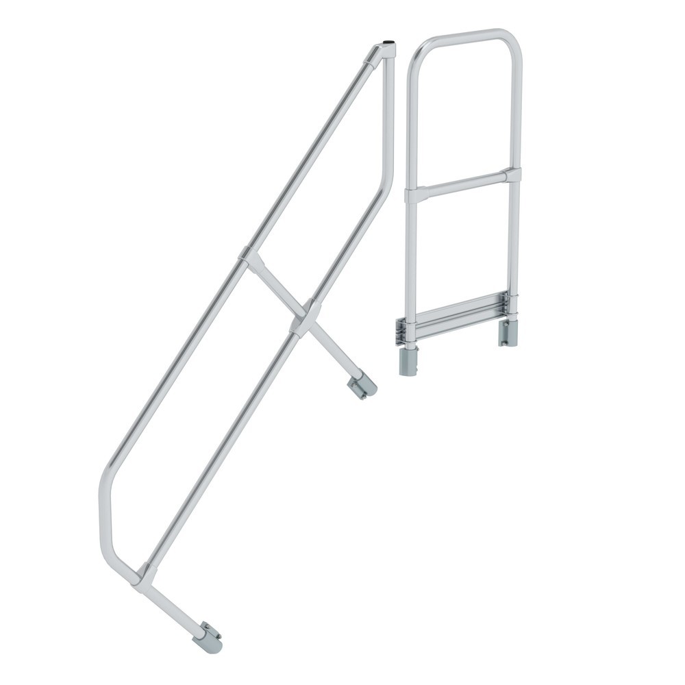 Illustration du produit: Munk Deuxième main courante pour escalier avec plate-forme 45°, 5 marches