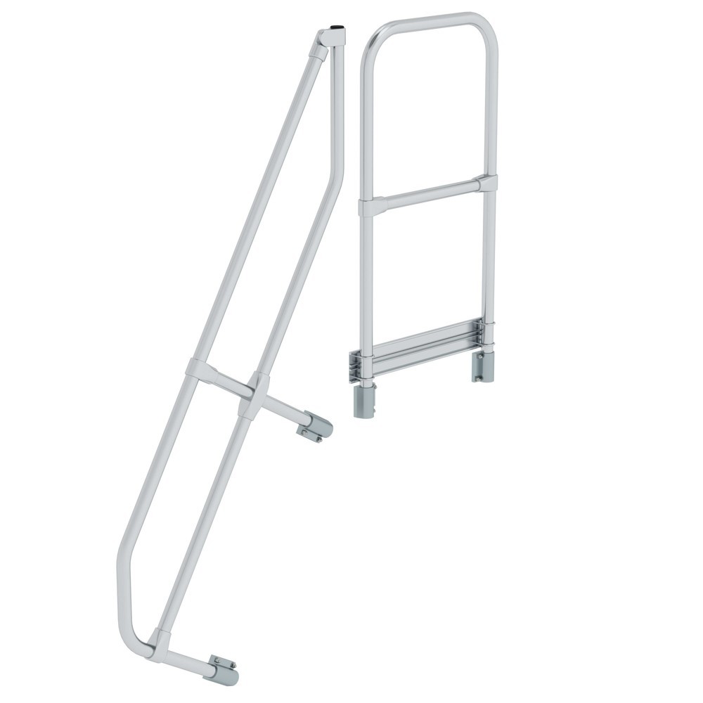 Illustration du produit: Munk Deuxième main courante pour escalier avec plate-forme 60°, 5 marches