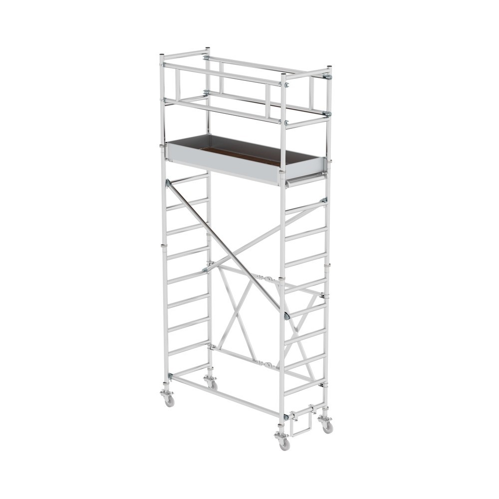 Illustration du produit: Munk Échafaudage pliant 0,75 x 1,80 m Hauteur de plate-forme 3 m