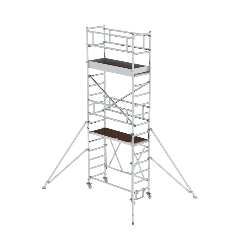 Illustration du produit: Munk Échafaudage pliant 0,75 x 1,80 m avec stabilisateur Hauteur de plate-forme 3,80 m