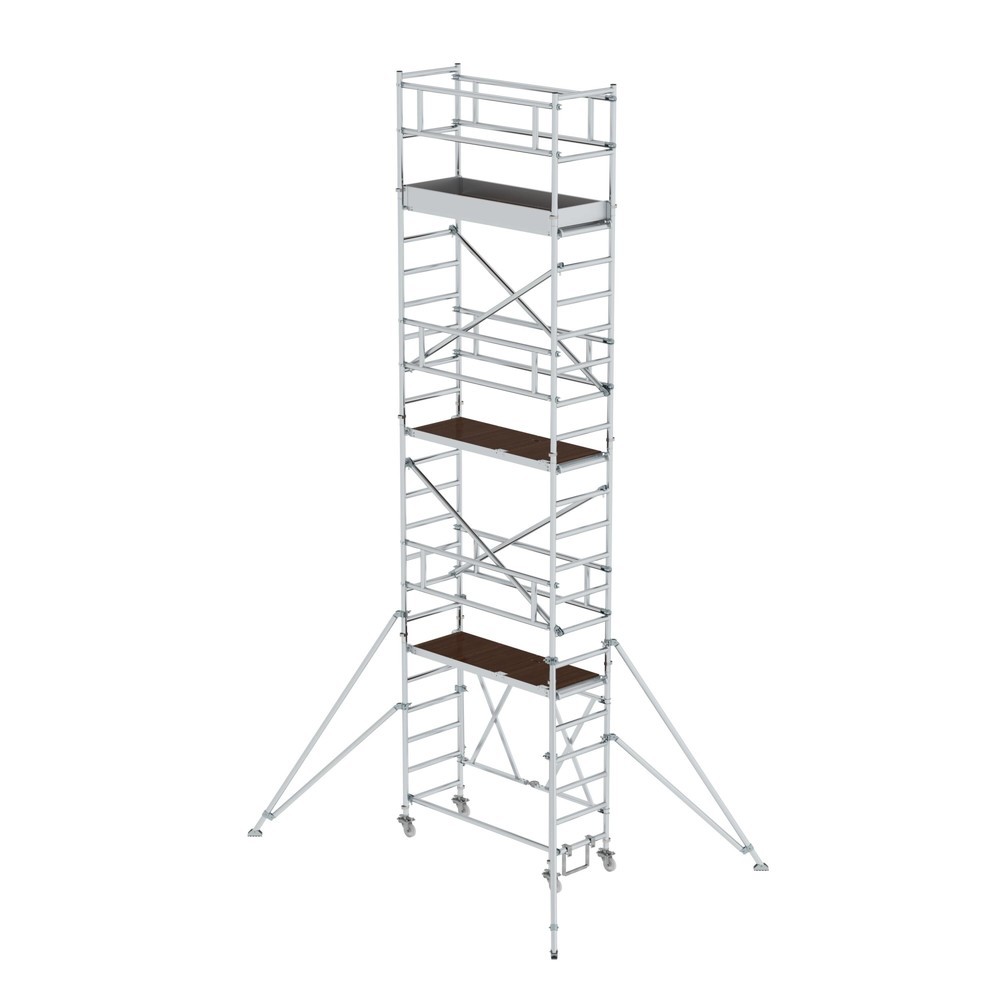 Illustration du produit: Munk Échafaudage pliant 0,75 x 1,80 m avec stabilisateur Hauteur de plate-forme 5,80 m