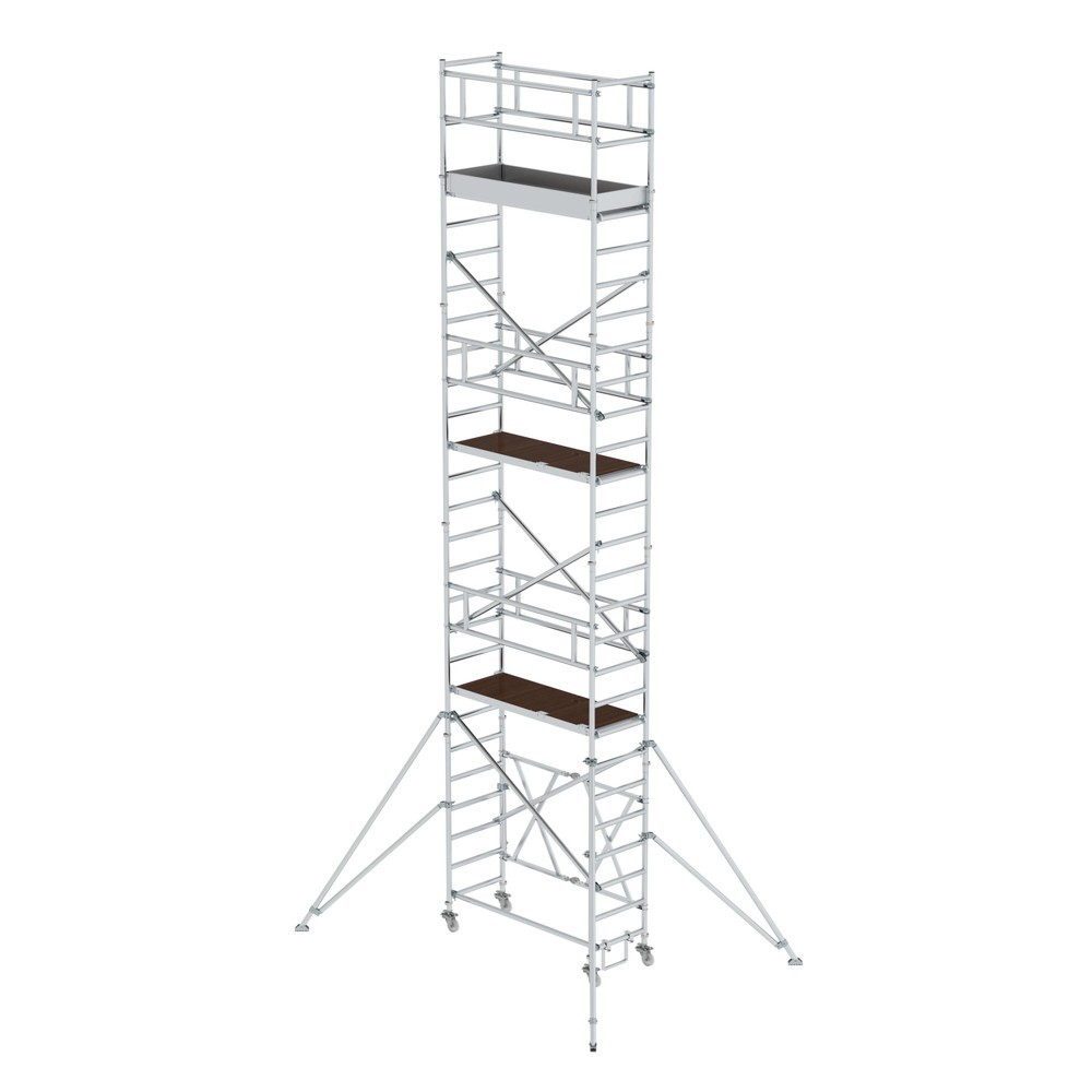 Illustration du produit: Munk Échafaudage pliant 0,75 x 1,80 m avec stabilisateur Hauteur de plate-forme 6,80 m