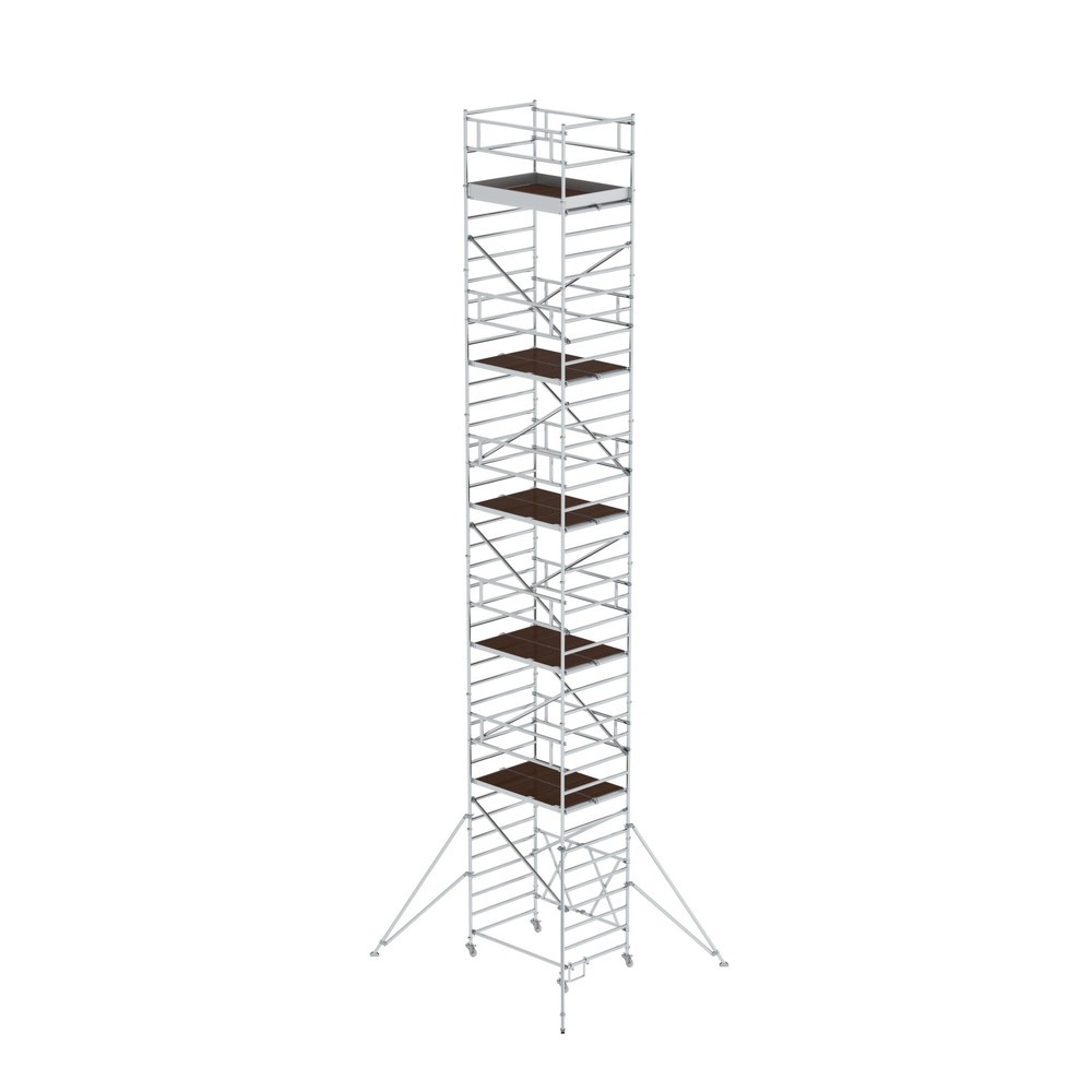 Illustration du produit: Munk Échafaudage pliant 1,35 x 1,80 m avec stabilisateur Hauteur de plate-forme 10,80 m