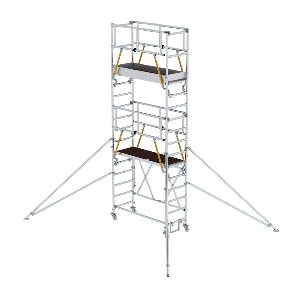 Illustration du produit: Munk Échafaudage pliant SG 0,75 x 1,80 m avec stabilisateur Hauteur de plate-forme 4,04 m