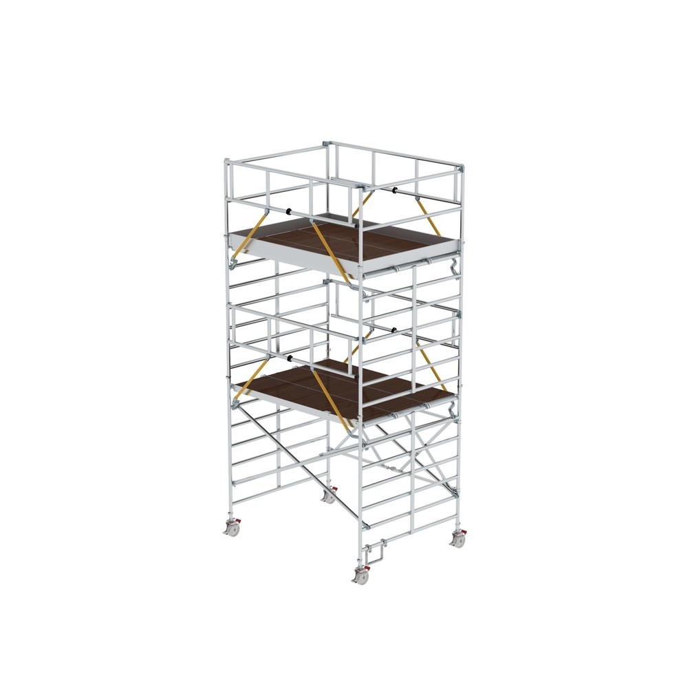 Illustration du produit: Munk Échafaudage pliant SG avec triple plate-forme Hauteur de plate-forme 4,47 m