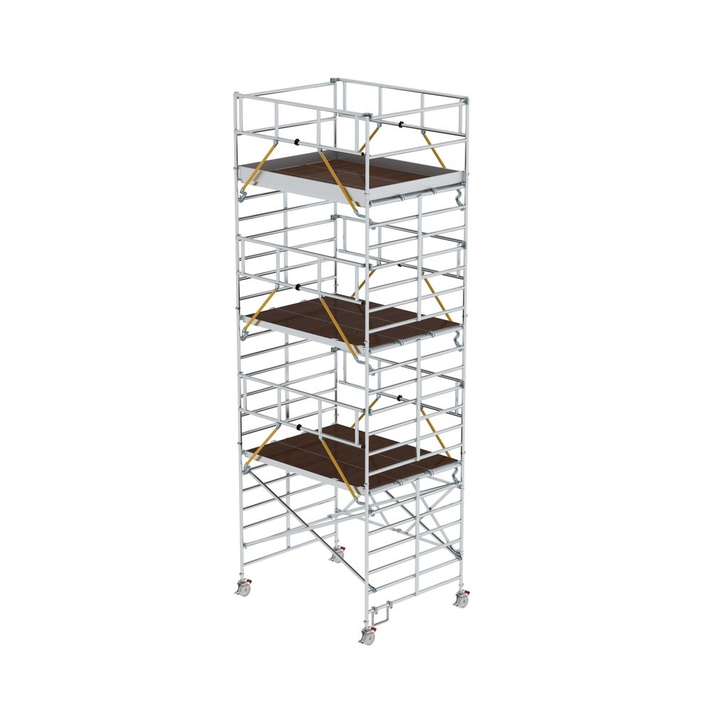 Illustration du produit: Munk Échafaudage pliant SG avec triple plate-forme Hauteur de plate-forme 6,43 m