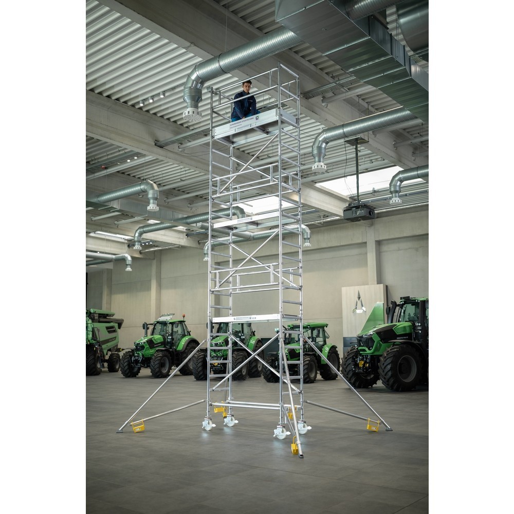 Produktabbildung Nr. 2: Munk Échafaudage roulant 0,75 x 2,45 m avec stabilisateur Hauteur de plate-forme 3 m