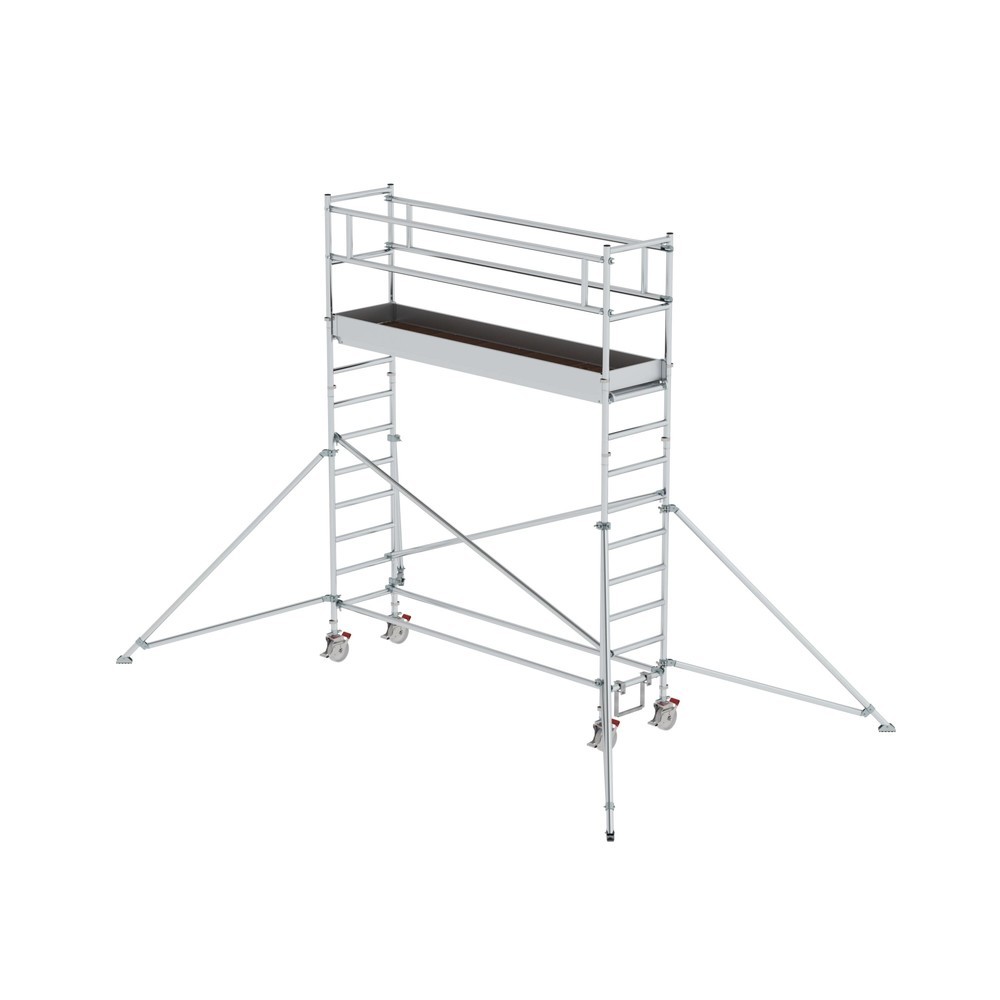 Illustration du produit: Munk Échafaudage roulant 0,75 x 3,0 m avec stabilisateur Hauteur de plate-forme 3 m