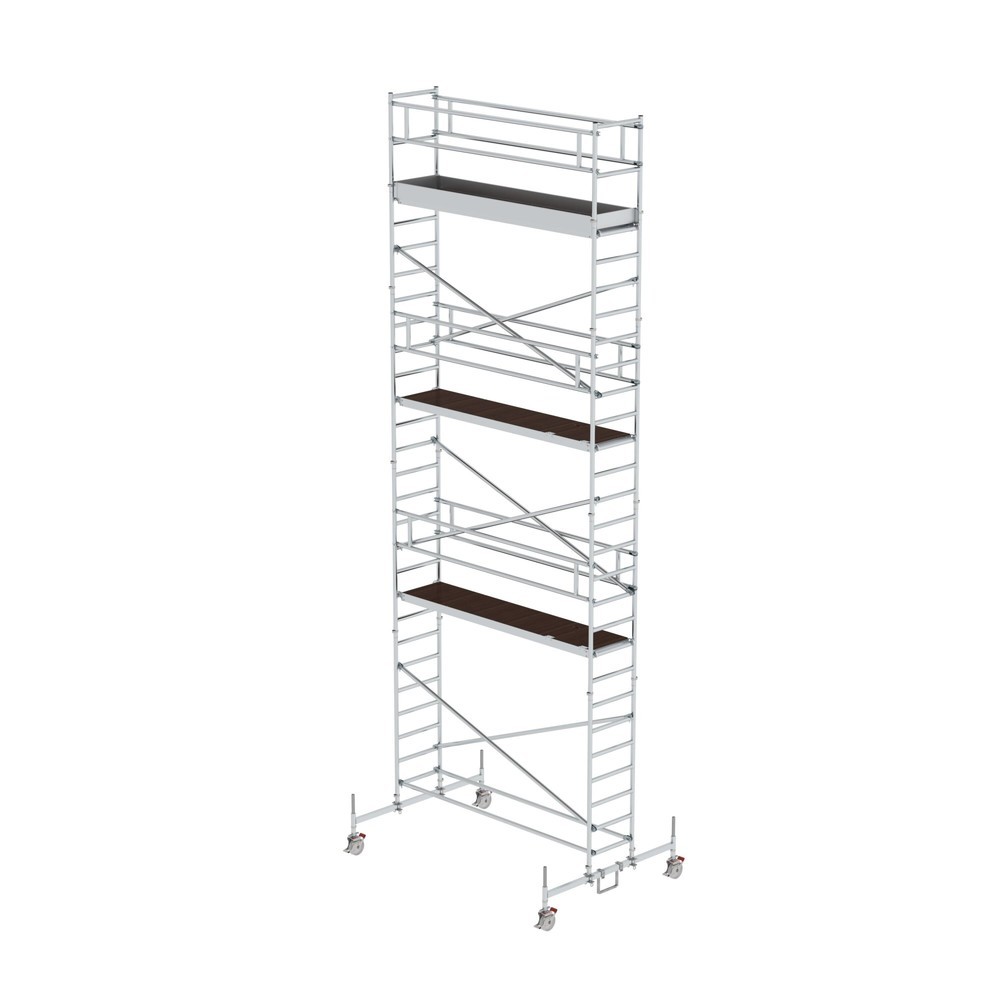 Illustration du produit: Munk Échafaudage roulant 0,75 x 3,0 m avec traverse mobile Hauteur de plate-forme 7,45 m