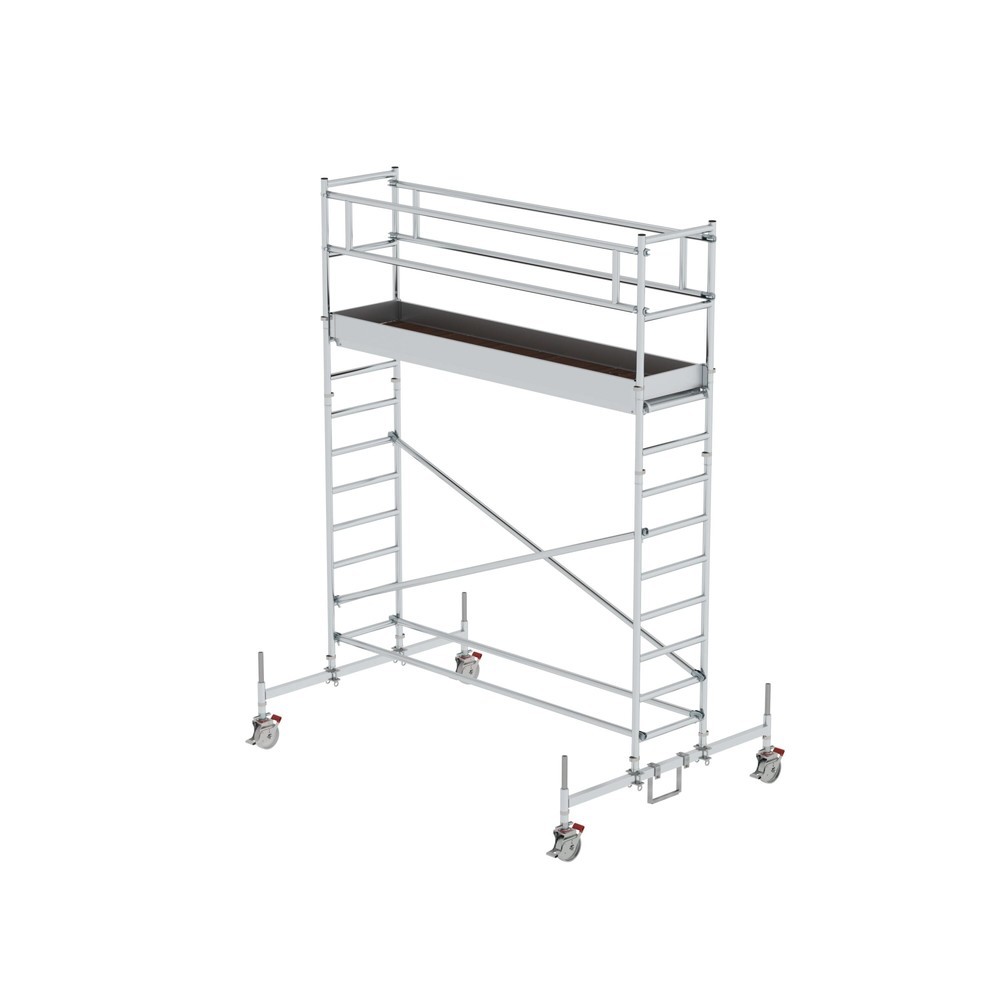 Illustration du produit: Munk Échafaudage roulant 0,75 x 3,0 m avec traverse mobile Hauteur de plate-forme 3 m