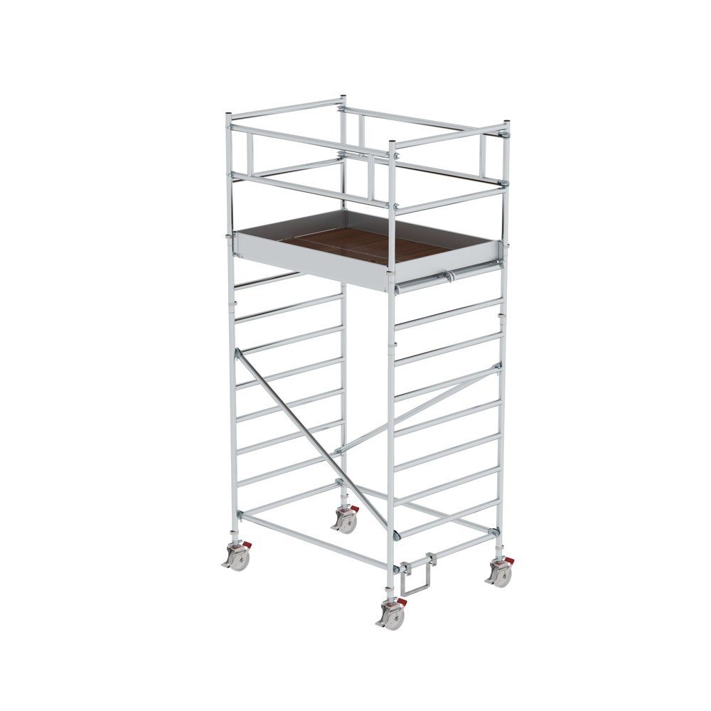Produktabbildung Nr. 1: Munk Échafaudage roulant 1,35 x 1,80 m avec double plate-forme Hauteur de plate-forme 3 m