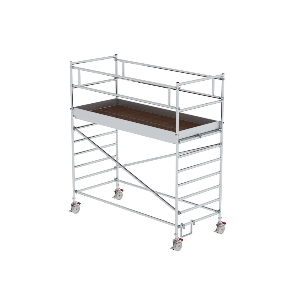 Illustration du produit: Munk Échafaudage roulant 1,35 x 3,0 m avec double plate-forme Hauteur de plate-forme 2,35 m