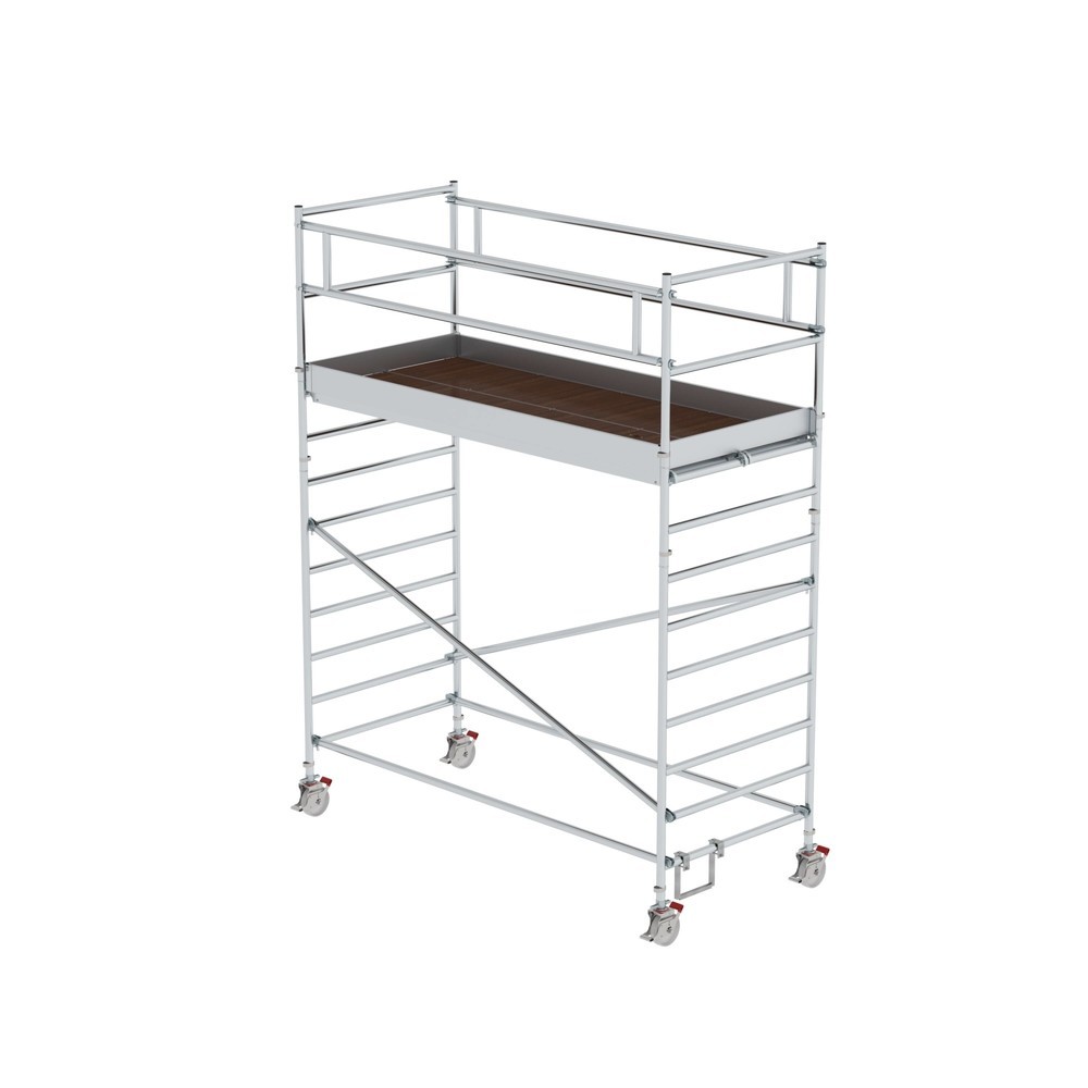 Illustration du produit: Munk Échafaudage roulant 1,35 x 3,0 m avec double plate-forme Hauteur de plate-forme 3 m