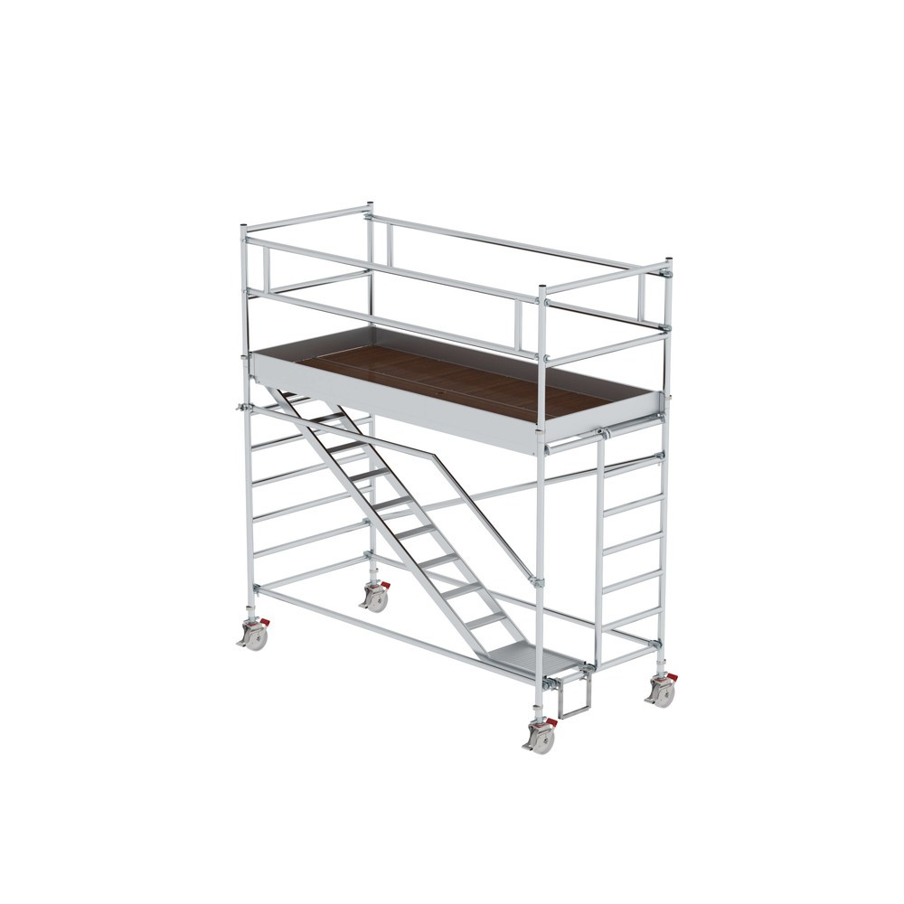 Produktabbildung Nr. 1: Munk Échafaudage roulant 1,35 x 3,0 m avec échelles inclinées Hauteur de plate-forme 2,35 m