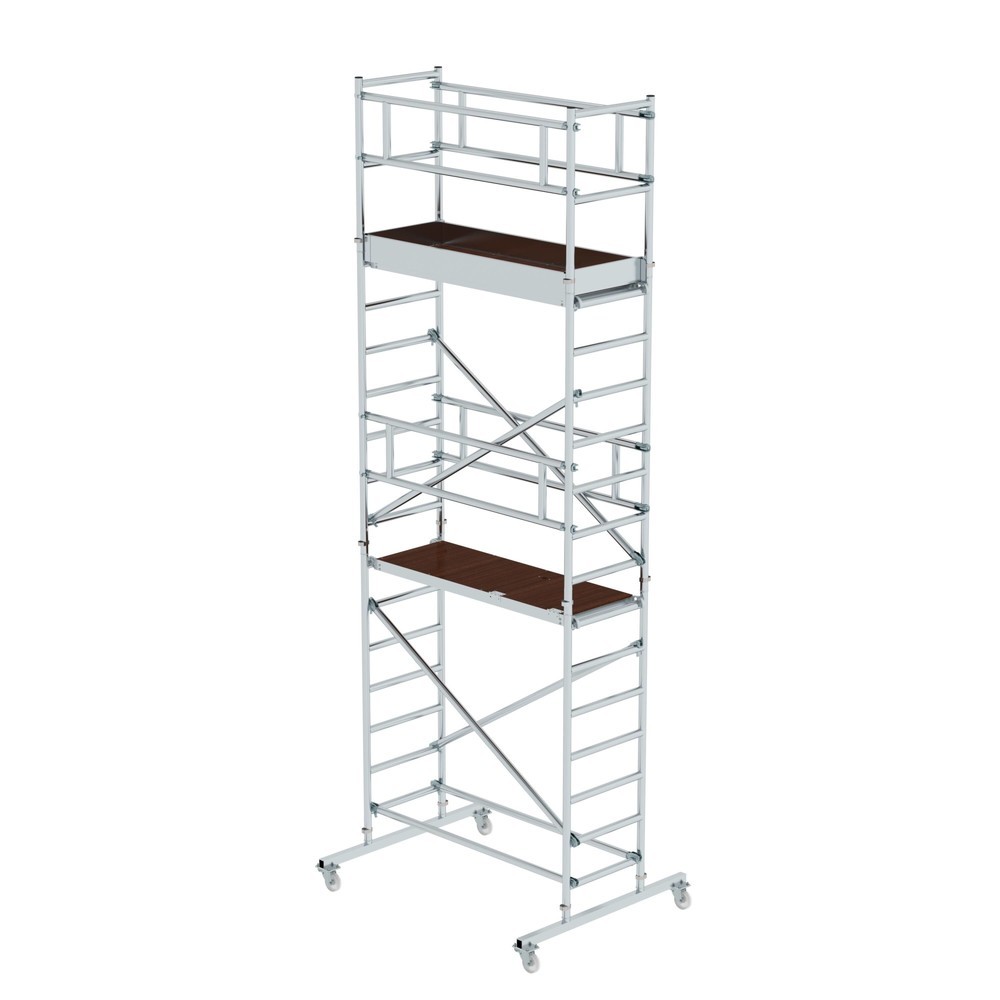 Illustration du produit: Munk Échafaudage roulant ML standard 0,75 x 1,80 m Hauteur de plate-forme 4,20 m