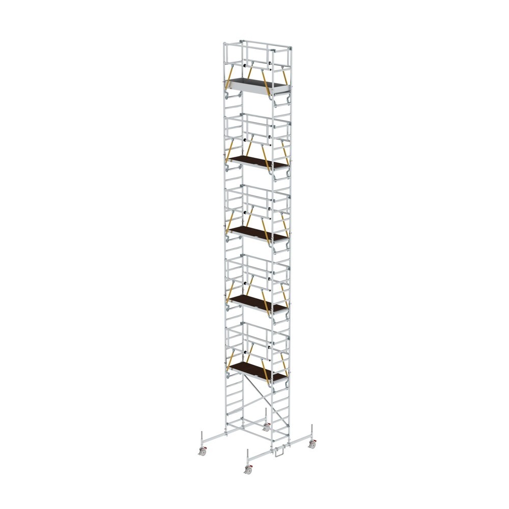 Illustration du produit: Munk Échafaudage roulant SG 0,75 x 1,80 m avec traverse mobile Hauteur de plate-forme 10,45 m