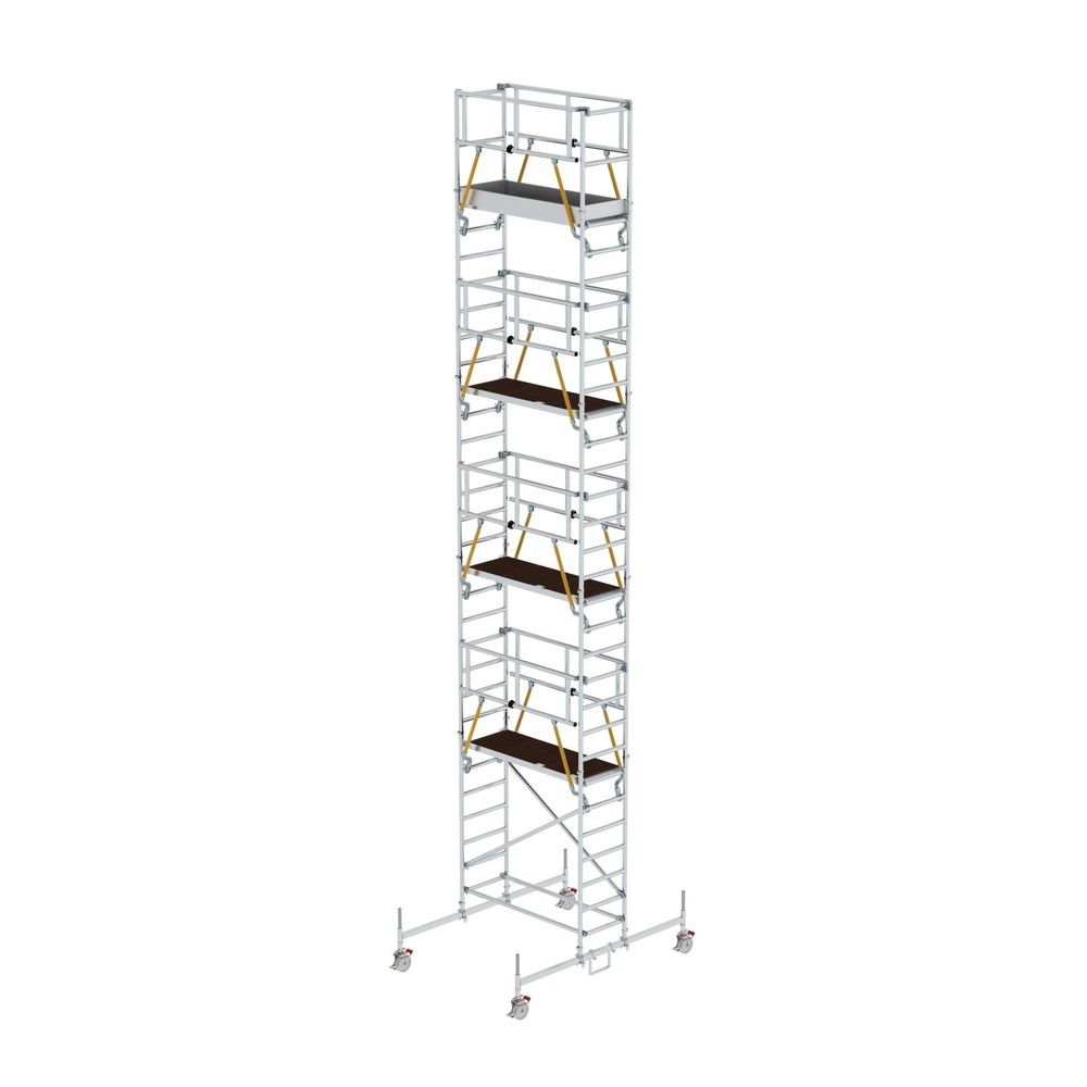 Illustration du produit: Munk Échafaudage roulant SG 0,75 x 1,80 m avec traverse mobile Hauteur de plate-forme 8,58 m