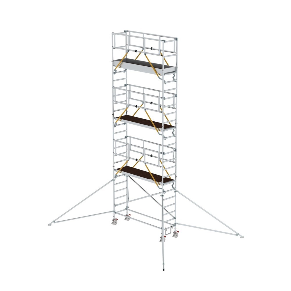 Illustration du produit: Munk Échafaudage roulant SG 0,75 x 2,45 m avec stabilisateur Hauteur de plate-forme 6,43 m