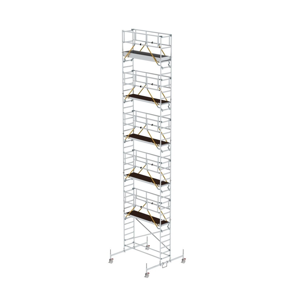 Illustration du produit: Munk Échafaudage roulant SG 0,75 x 2,45 m avec traverse mobile Hauteur de plate-forme 10,54 m