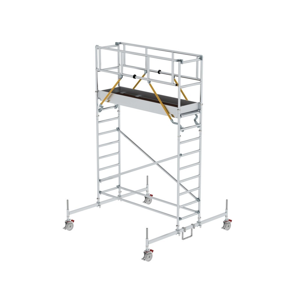 Illustration du produit: Munk Échafaudage roulant SG 0,75 x 2,45 m avec traverse mobile Hauteur de plate-forme 3,26 m