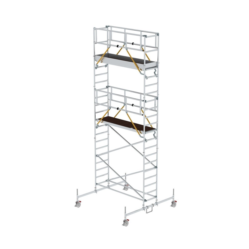 Illustration du produit: Munk Échafaudage roulant SG 0,75 x 2,45 m avec traverse mobile Hauteur de plate-forme 5,78 m