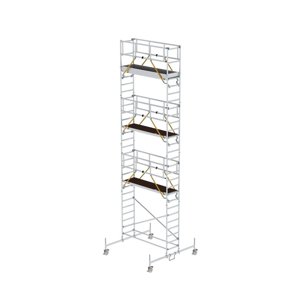 Illustration du produit: Munk Échafaudage roulant SG 0,75 x 2,45 m avec traverse mobile Hauteur de plate-forme 7,74 m