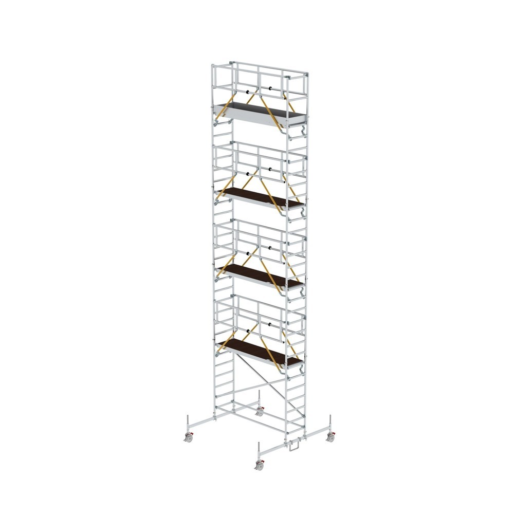 Illustration du produit: Munk Échafaudage roulant SG 0,75 x 2,45 m avec traverse mobile Hauteur de plate-forme 8,58 m