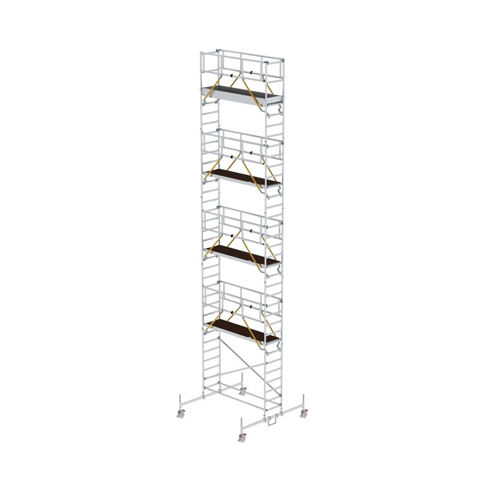Illustration du produit: Munk Échafaudage roulant SG 0,75 x 2,45 m avec traverse mobile Hauteur de plate-forme 9,70 m