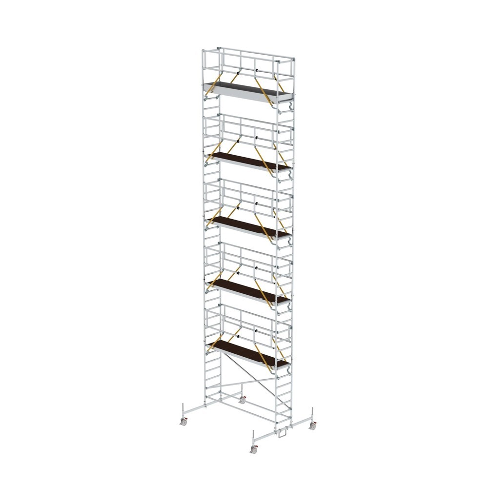 Illustration du produit: Munk Échafaudage roulant SG 0,75 x 3,0 m avec traverse mobile Hauteur de plate-forme 10,54 m