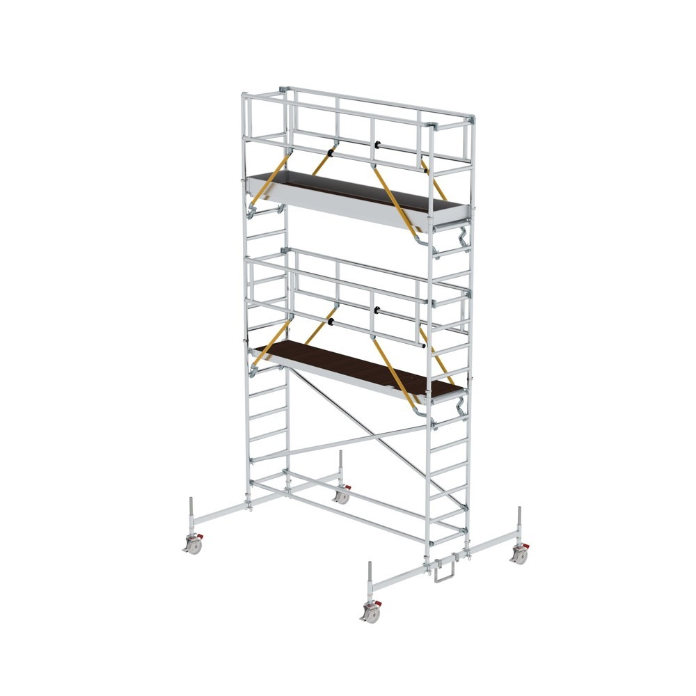 Illustration du produit: Munk Échafaudage roulant SG 0,75 x 3,0 m avec traverse mobile Hauteur de plate-forme 4,66 m